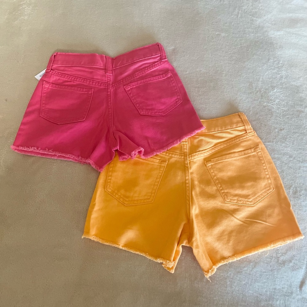 Old Navy High Rise Girls Denim Shorts - Size 8 - Picture 7 of 9